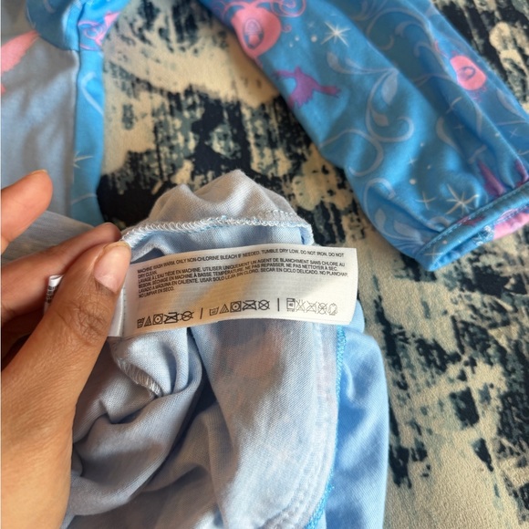 Disney Store Princess Cinderella Long Sleeves Nightgown PJ Dress Girls Size 5/6 - Picture 9 of 13